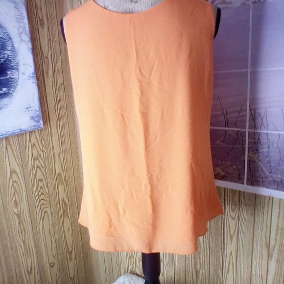 minuoyi sleeveless orange womens top - Picture 3 of 5